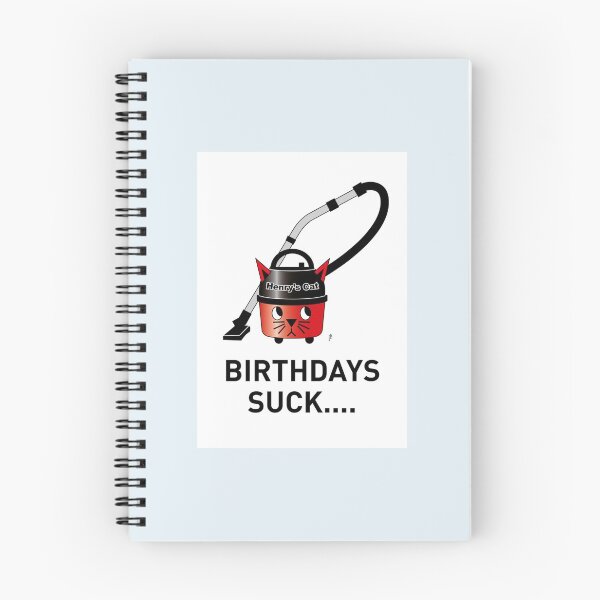 Item preview, Henry_s Cat Hoover Birthday Card   designed and sold by icelandcollect.