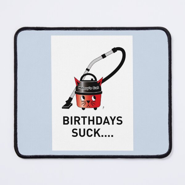 Item preview, Henry_s Cat Hoover Birthday Card   designed and sold by icelandcollect.