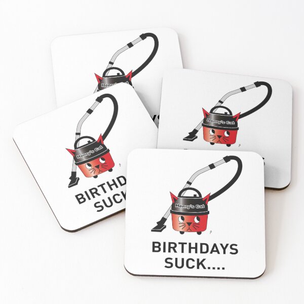 Item preview, Henry_s Cat Hoover Birthday Card   designed and sold by icelandcollect.