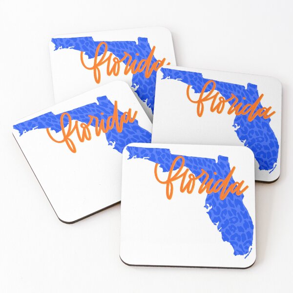 Item preview, leopard orange and blue florida designed and sold by mtayzart.