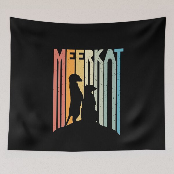 Item preview, Meerkat Mongoose Kalahari Vintage Sunset Safari Africa designed and sold by d247.