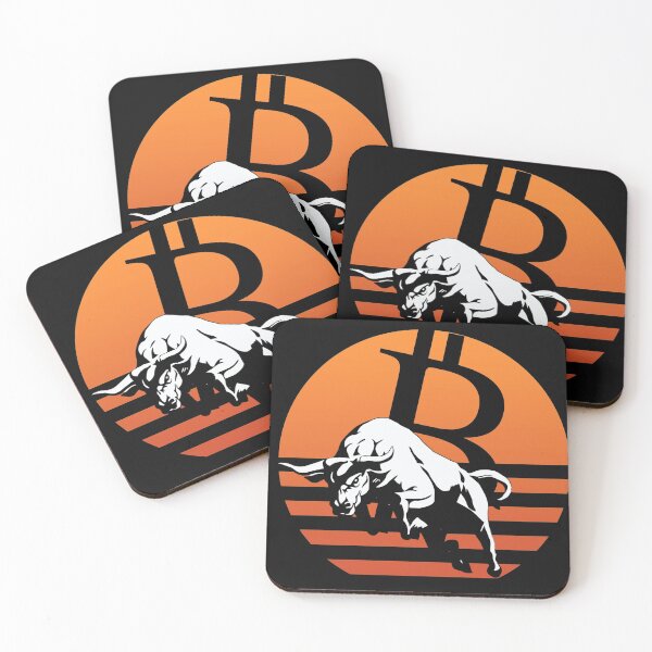 Item preview, Bullish Bitcoin Sunset Crypto Design designed and sold by Funny-Tees4U.