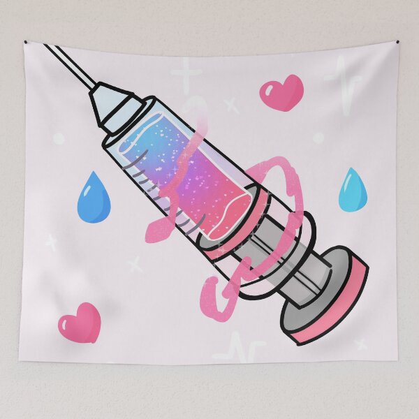 Item preview, Aesthetic vapourwave syringe designed and sold by dwotea.