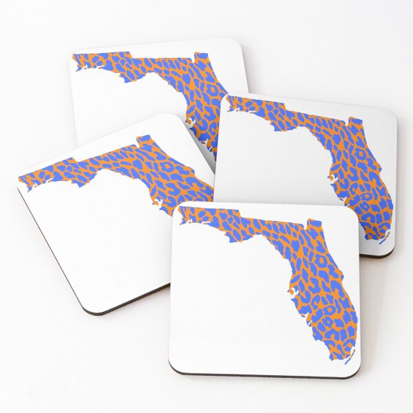 Item preview, orange and blue leopard florida designed and sold by mtayzart.