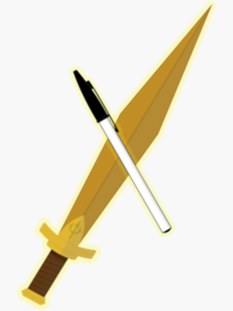 Percy Jackson Riptide Sword And Pen Sticker For Sale By Fabricsbythesea Redbubble 6161