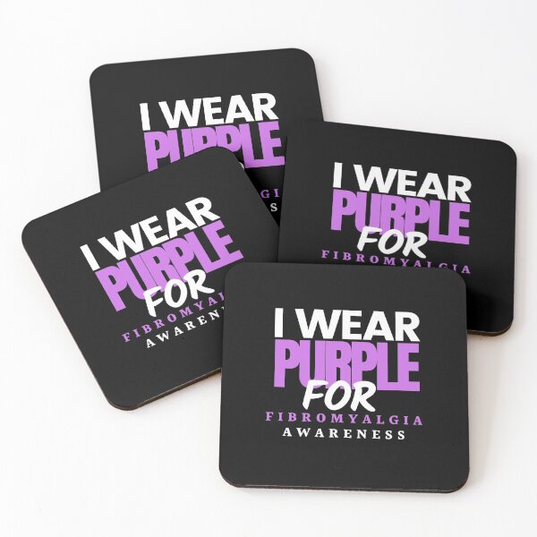 Item preview, I wear purple for Fibromyalgia Awareness-Fibromyalgia Awareness designed and sold by Oreo2020 Creations.