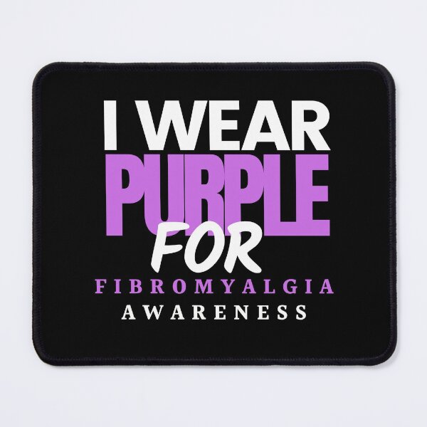 Item preview, I wear purple for Fibromyalgia Awareness-Fibromyalgia Awareness designed and sold by Oreo2020 Creations.