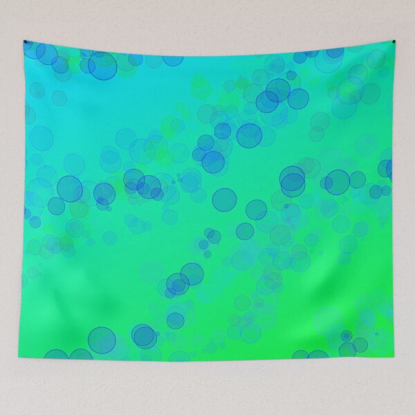 Item preview, Abstract Lime teal bubble design designed and sold by MystixJack.