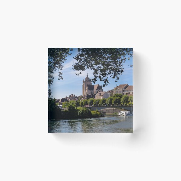 Item preview, View towards the church through the trees in Dole designed and sold by Ann Biddlecombe.