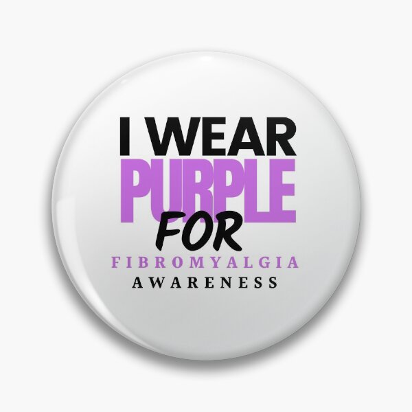 Item preview, I wear purple for Fibromyalgia Awareness-Fibromyalgia Awareness designed and sold by Oreo2020 Creations.