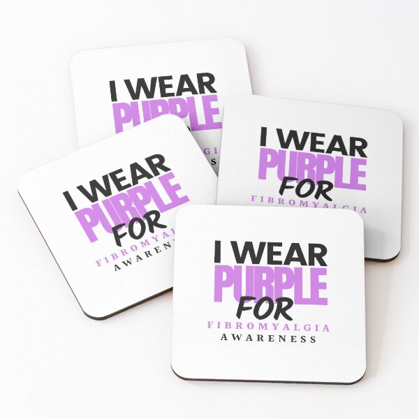 Item preview, I wear purple for Fibromyalgia Awareness-Fibromyalgia Awareness designed and sold by Oreo2020 Creations.