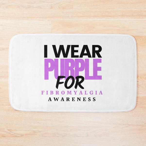 Item preview, I wear purple for Fibromyalgia Awareness-Fibromyalgia Awareness designed and sold by Oreo2020 Creations.