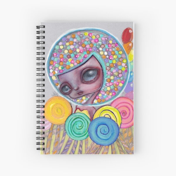 bubblegum head Spiral Notebook