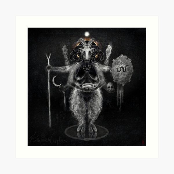 Eóweas Gyden (Sheep Goddess) Goddess of the Land & Healing. Art Print