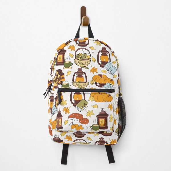 Item preview, Autumn charm lanterns and knits seamless pattern designed and sold by SlothMagic.