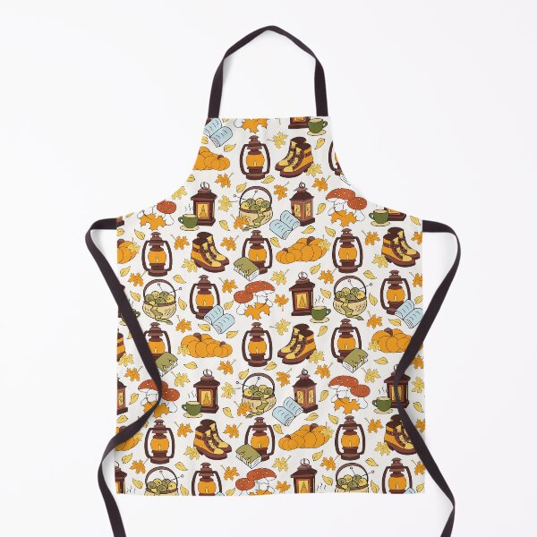 Item preview, Autumn charm lanterns and knits seamless pattern designed and sold by SlothMagic.