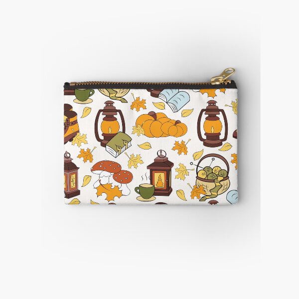 Item preview, Autumn charm lanterns and knits seamless pattern designed and sold by SlothMagic.