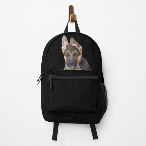 Item preview, Puppy in a pocket. German Shepherd puppy in a pocket. Funny, cute photo and line drawing pocket designed and sold by JellyBeenzz.