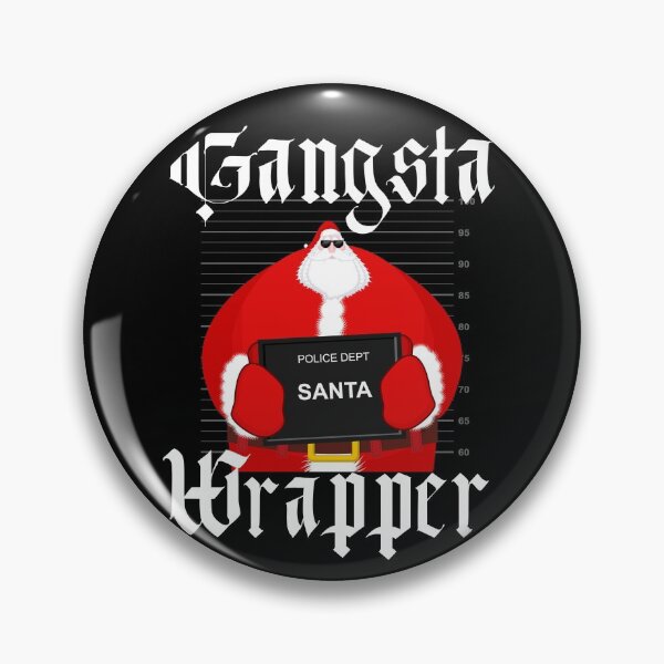 Item preview, Gangsta Wrapper - Gangster Funny Santa Saying  designed and sold by Vibbin4Life33.