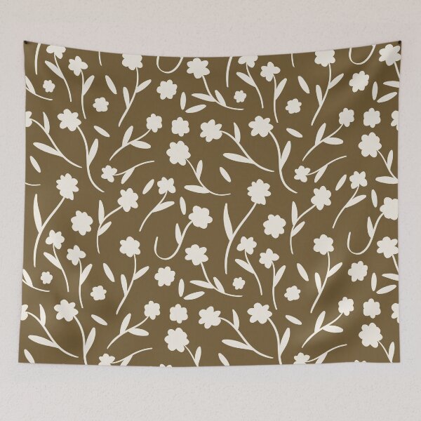 Item preview, Earthy Boho Floral Pattern designed and sold by trajeado14.