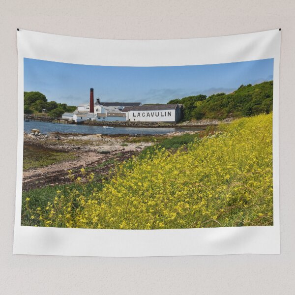Item preview, Lagavulin Distillery Summer Flowers Islay Scotland designed and sold by PhotosEcosse.