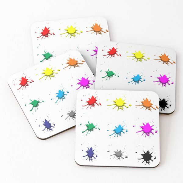 Item preview, a set of stickers , colorful blots designed and sold by vilma3000.