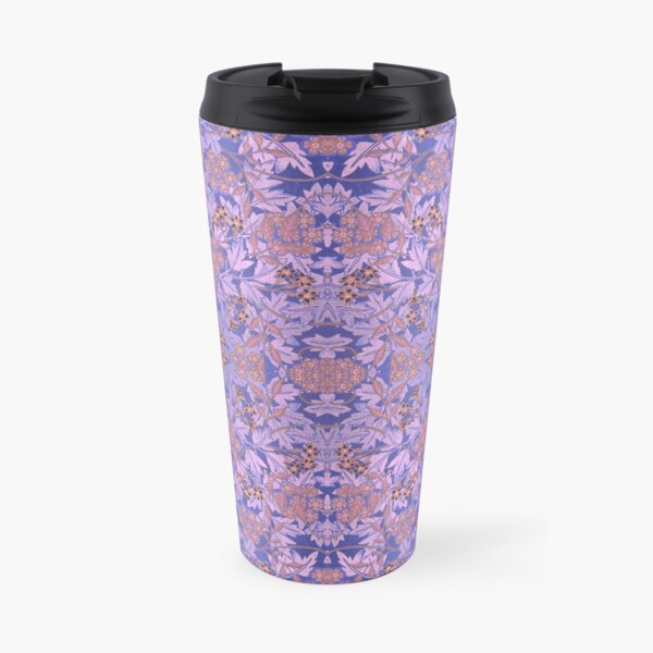 Jasmine by William Morris - Faded Gold Pink Purple Floral Vintage Pattern Variation Travel Mug