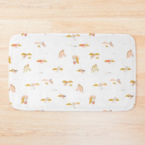 Item preview, Open Range in Into the Sunset - Western cowgirl and horse toile pattern designed and sold by wildhunt.