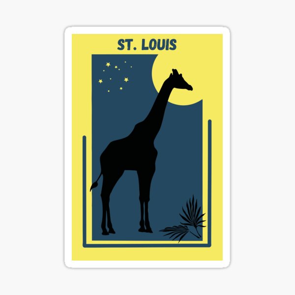 Item preview, Zoo Vintage Style Geometric Modern Poster for the City of Saint Louis designed and sold by Vintage-TM.
