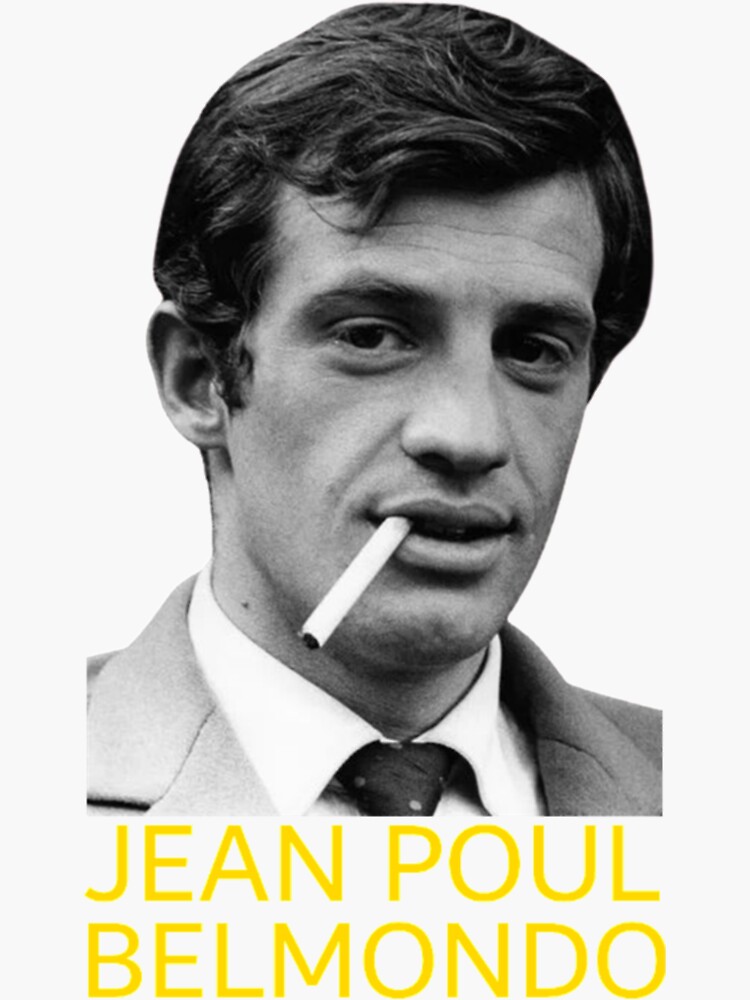 "Jean Paul Belmondo, rip JeanPaul Belmondo " Sticker for Sale by PatricaPrints Redbubble
