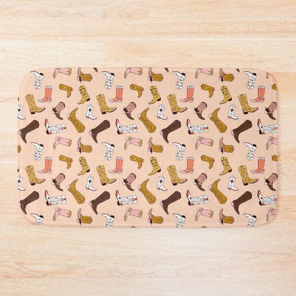 Item preview, Boot Scootin in Into the Sunset - Western cowboy boot heart pattern designed and sold by wildhunt.