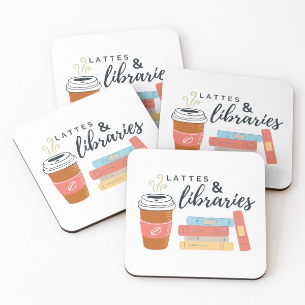 Item preview, Lattes & Libraries designed and sold by SweetLouiseTees.