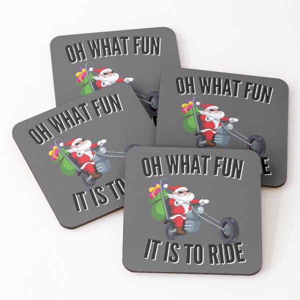 Item preview, Oh What Fun It Is To Ride - Cool Motorcycle Riding Biker Santa  designed and sold by Vibbin4Life33.