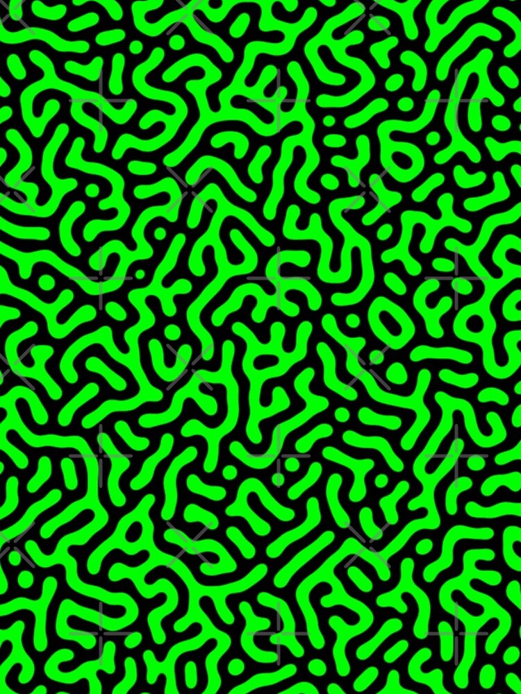 Thumbnail 5 of 5, iPhone Case, Lime Color Turing Pattern designed and sold by UntrueHunter.