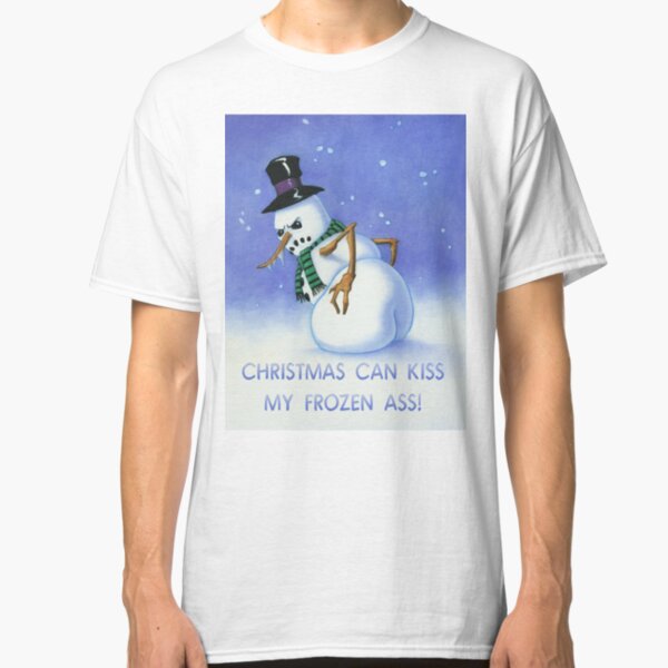 angry snowman t shirt