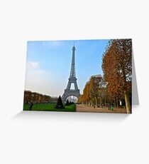 Eiffel Tower in Autumn Greeting Card