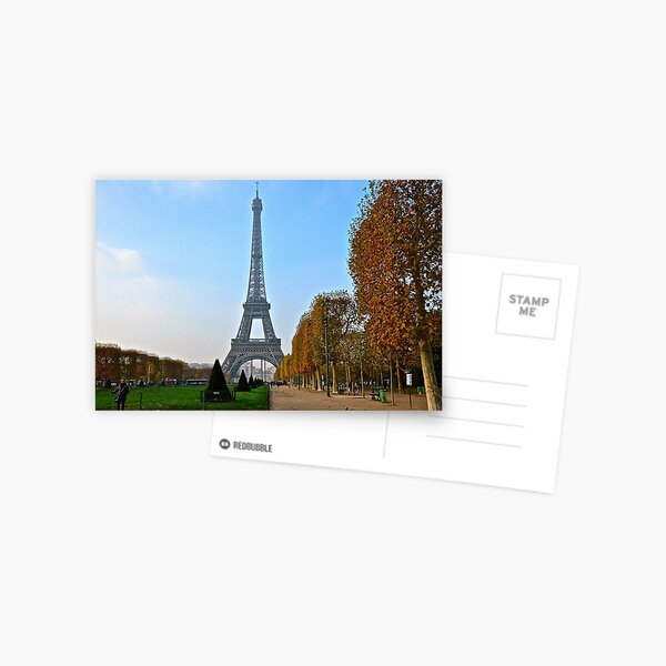 Eiffel Tower in Autumn Postcard