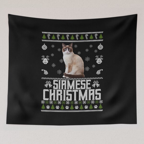 Item preview, Siamese Christmas - Festive Cat Breeds designed and sold by SewnMemories.
