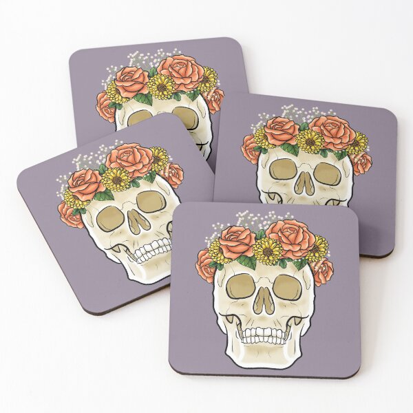 Item preview, Skull Flower Crown designed and sold by degeneroot.
