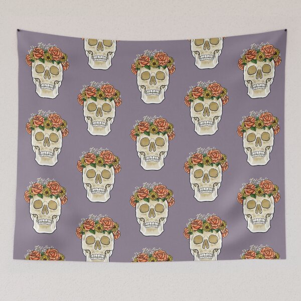 Item preview, Skull Flower Crown designed and sold by degeneroot.