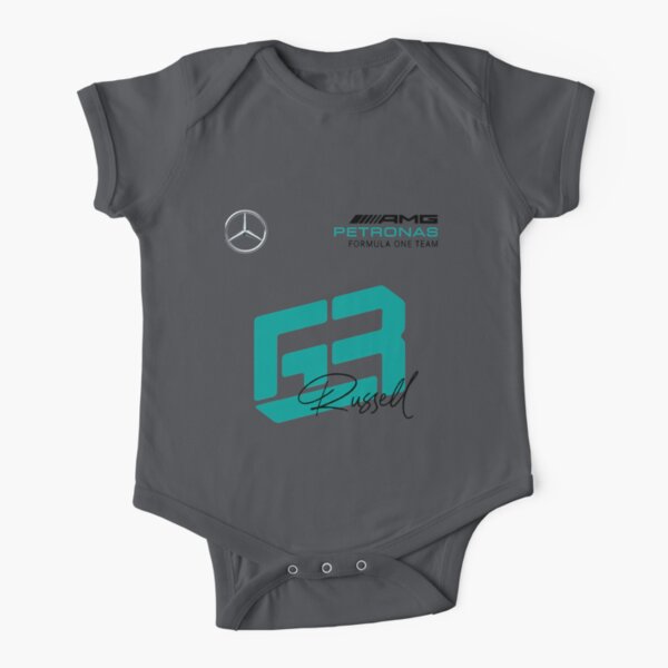 George Russell 63 Mercedes F1 Short Sleeve Baby One-Piece