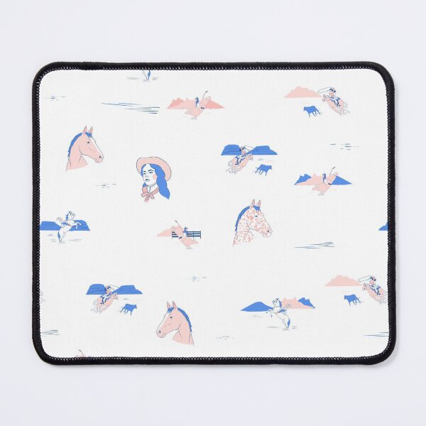 Item preview, Open Range in Even Cowgirls Get the Blues - Western cowgirl and horse toile pattern designed and sold by wildhunt.