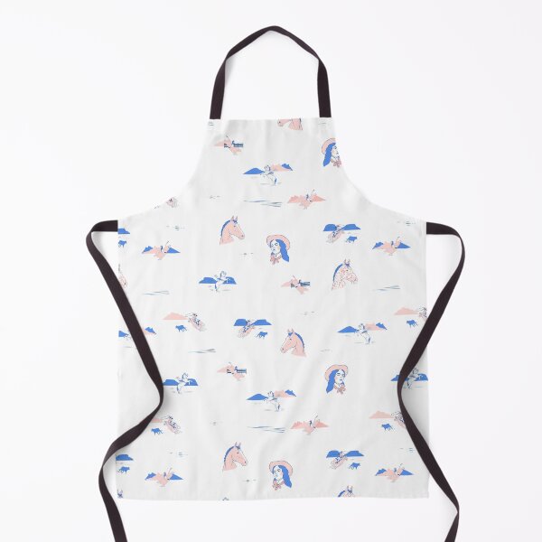 Item preview, Open Range in Even Cowgirls Get the Blues - Western cowgirl and horse toile pattern designed and sold by wildhunt.