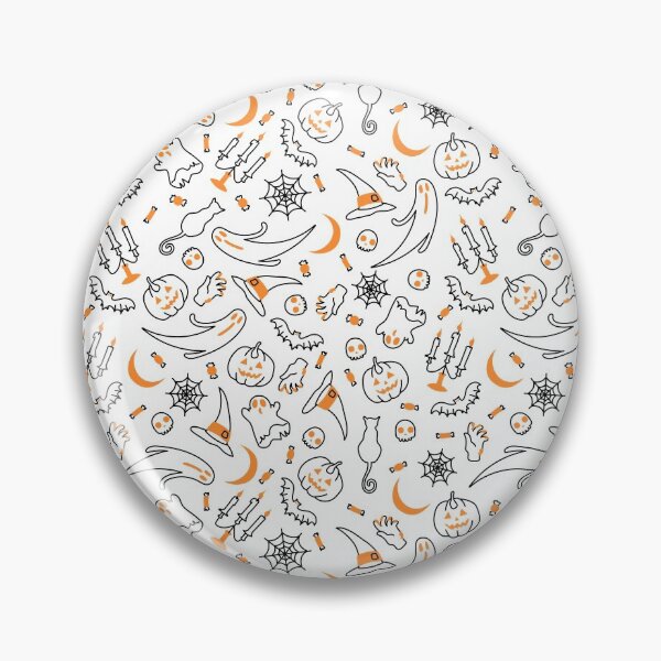 Item preview, Halloween Pattern Art - Cute Pumpkin & Scary Ghost designed and sold by SdForce.