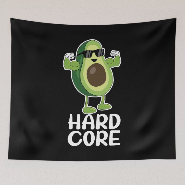 Item preview, Muscular Hard Core Avocado Funny designed and sold by TheInkElephant.
