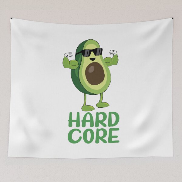 Item preview, Muscular Hard Core Avocado Funny designed and sold by TheInkElephant.