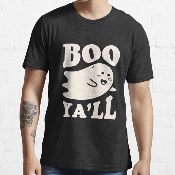 Boo Yall Funny Spooky Cute Kawaii Halloween Party Ghost T Shirt For