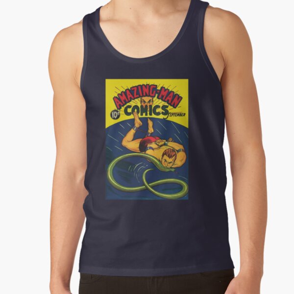 Amazing-Man comic books from the Golden Age of Comics Tank Top