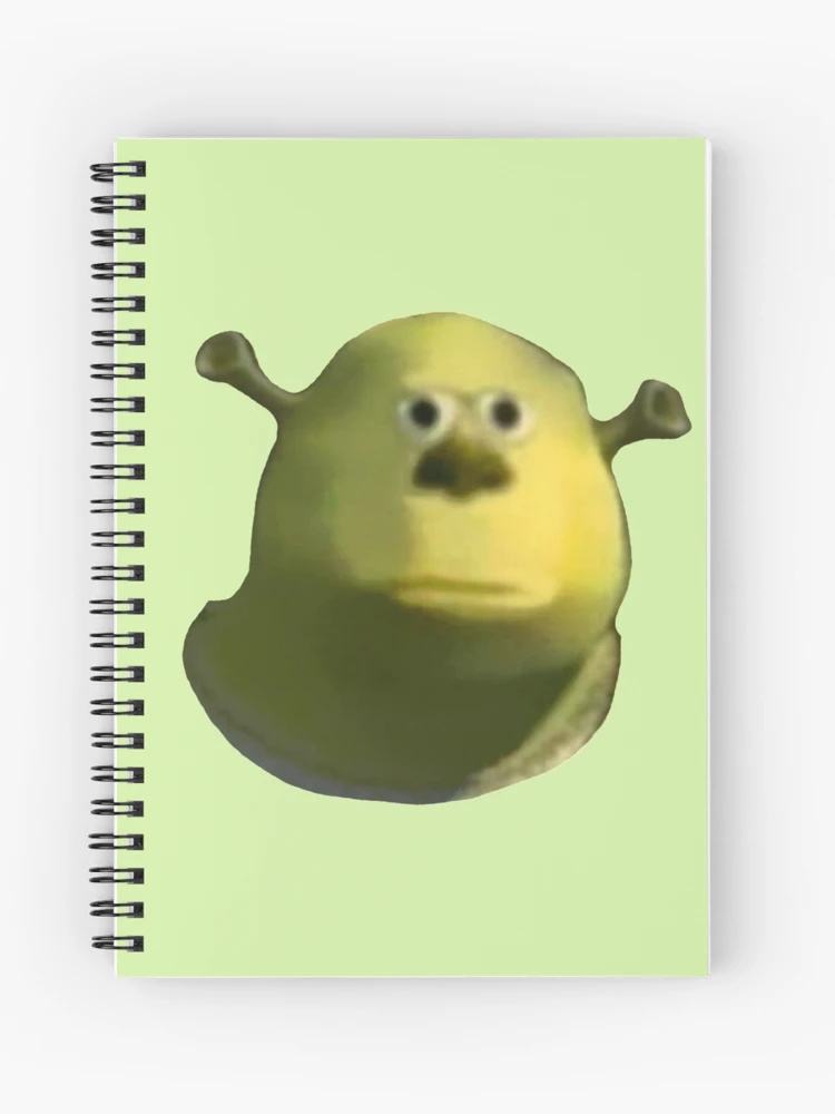 Shrek meme Spiral Notebook for Sale by yyyeseniaa