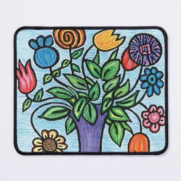 Item preview, Vase Full of Flowers Colored Pencil Painting designed and sold by SillaHoekstra.